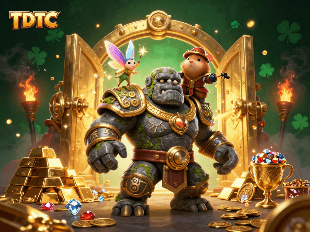 Experience the magic of TDTC's lively casino scene with enchanting characters and treasures.