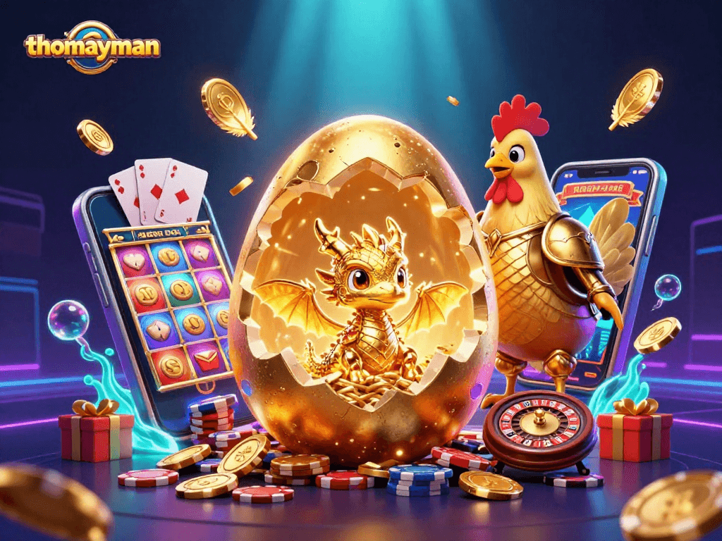 Spin to win with thomayman! Enjoy colorful slot games and golden dragon surprises.