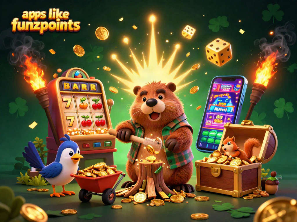 Play engaging games like Funzpoints with an explosion of coins and vibrant casino elements.