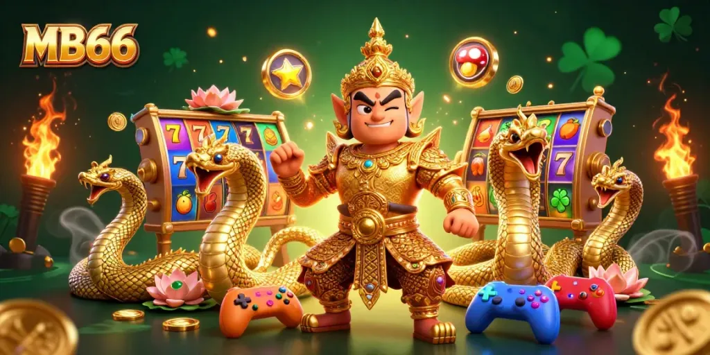 Engage in adrenaline-filled gameplay with MB66 at vibrant slot machines and golden treasures.