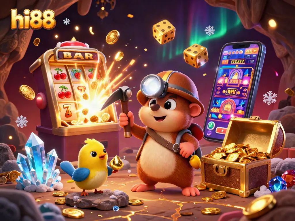 Spin slots and win at hi88: 3D treasure hunter mole amid a jackpot explosion