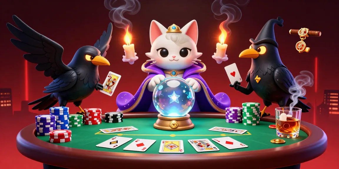 Experience the thrill of lv88 poker with mystical characters and rich gaming elements in a vibrant 3D scene.