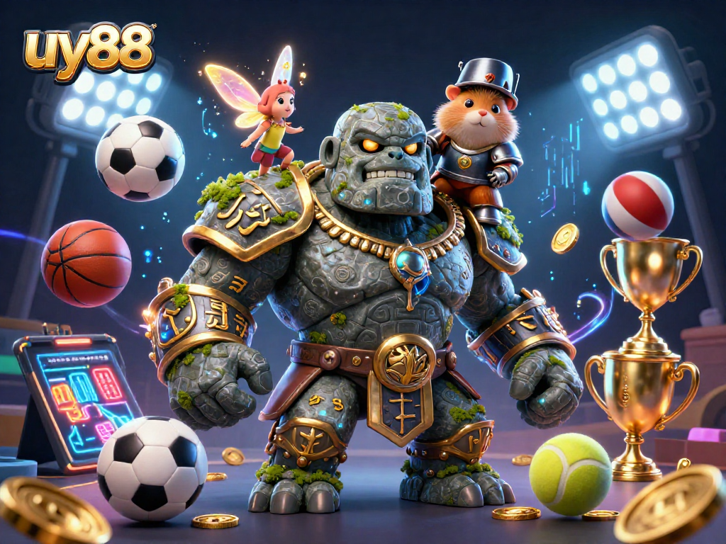 Experience thrilling wins with uy88 in a magical casino adventure featuring animated characters and exciting game elements.