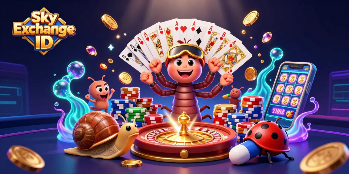 Engage with Sky Exchange ID by exploring vibrant casino elements in a thrilling gaming scene.
