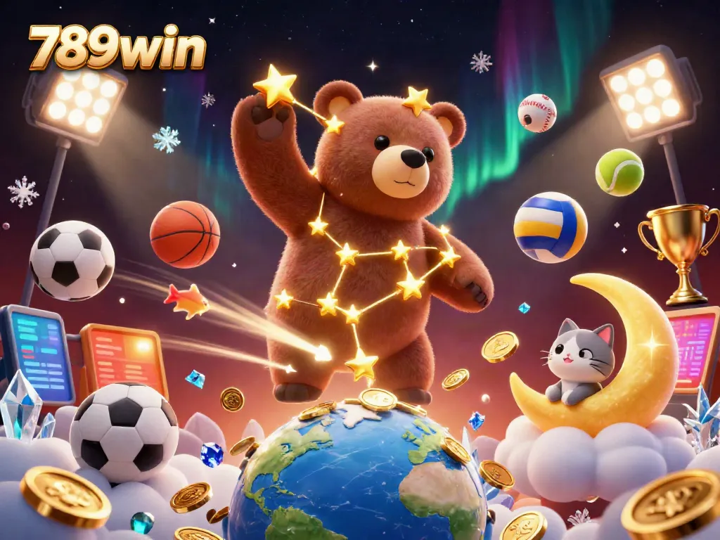 Experience the thrill of 789win with a dynamic casino scene featuring gold coins and sports elements.