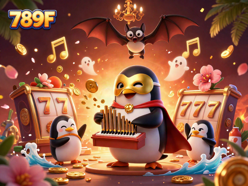 Experience thrilling gameplay with 789F’s dynamic elements in a vibrant casino scene.