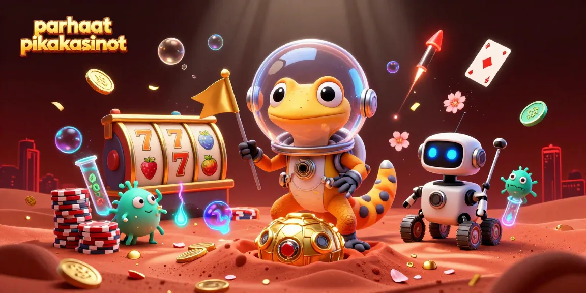Experience the excitement of parhaat pikakasinot in a vibrant Martian casino scene.