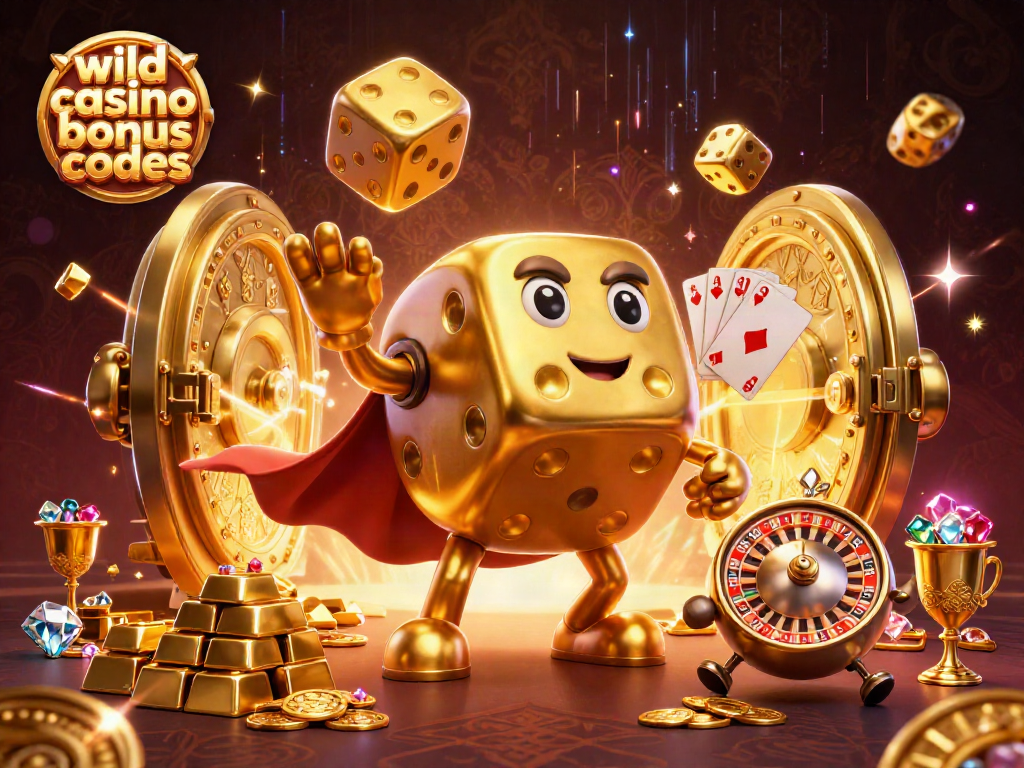 Experience wild casino bonus codes with vibrant 3D characters and exciting gambling elements.