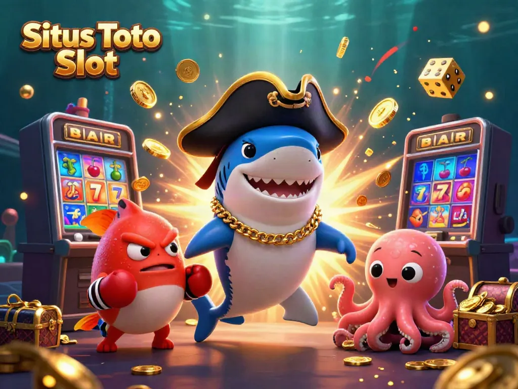 Menangkan jackpot di Situs Toto Slot dengan karakter lucu seperti hiu bajak laut dan ikan puffer yang beraksi.