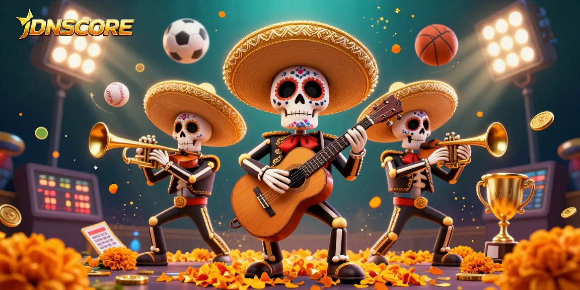 Experience the thrills of IDNSCORE with dynamic betting scenes, vibrant characters, and exciting sports action.