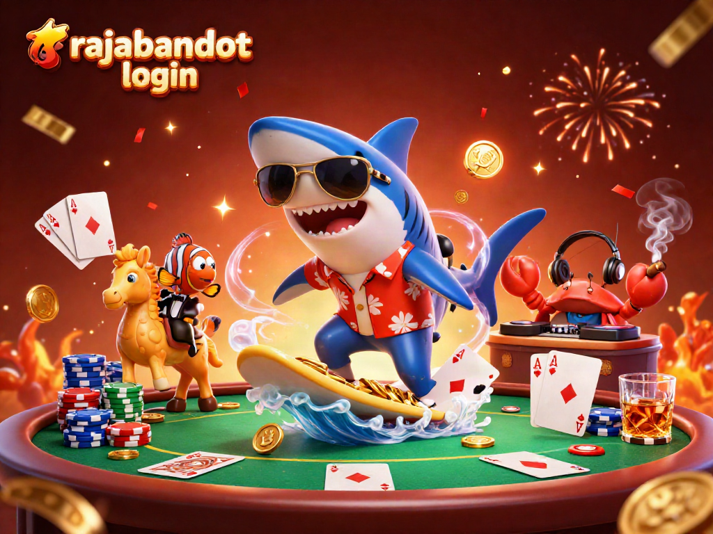 Login di rajabandot dengan karakter menghibur saat bersenang-senang di dunia kasino.