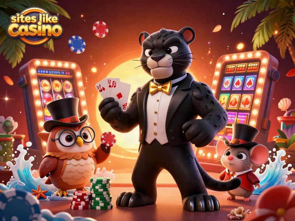 Experience thrilling gameplay at sites like wild casino with stylish 3D characters and vibrant casino elements.
