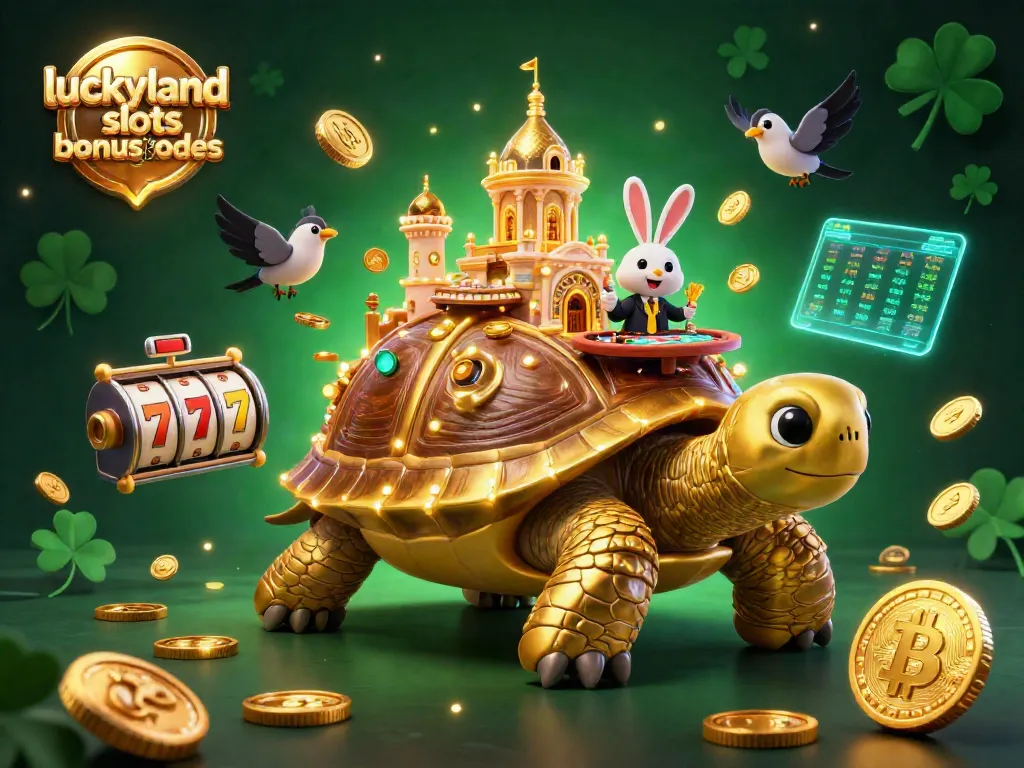 Spin and win with luckyland slots bonus codes while enjoying vibrant 3D casino elements.