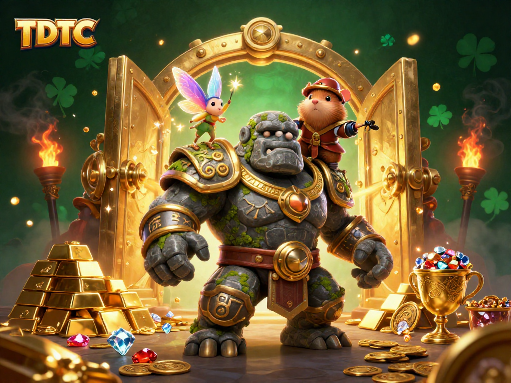 Experience the magic of TDTC's lively casino scene with enchanting characters and treasures.