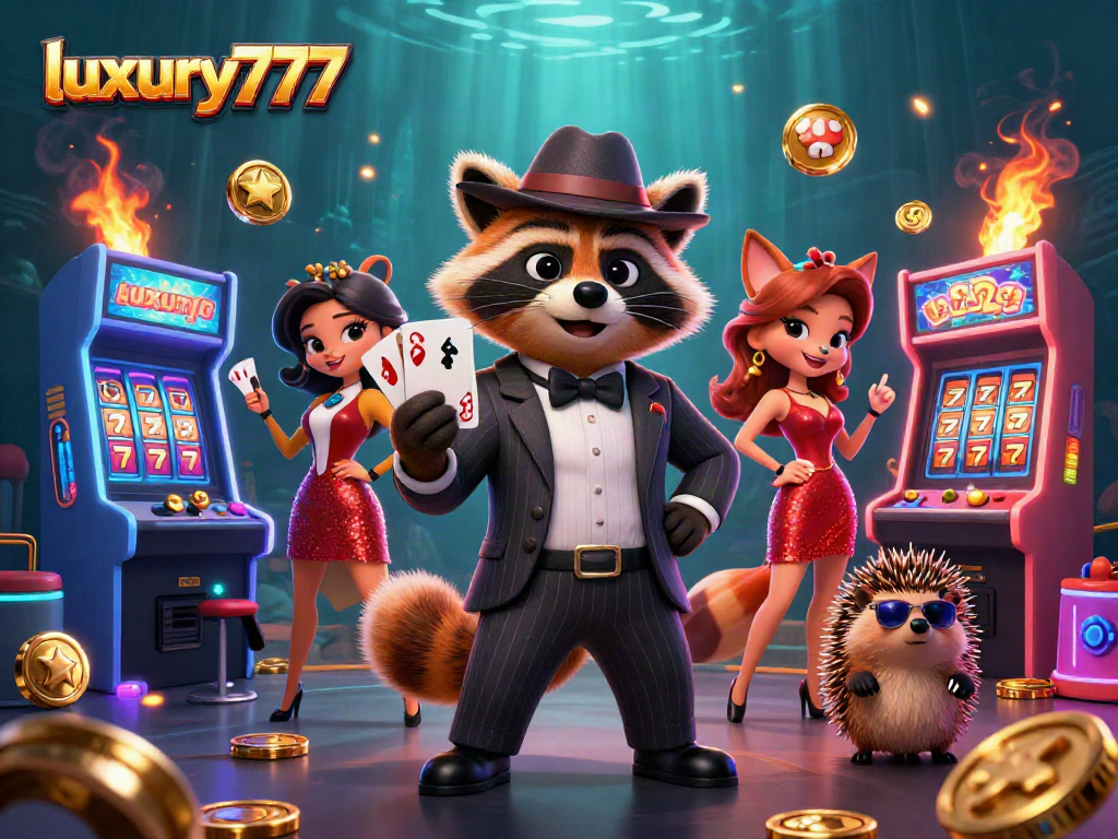 Menangkan jackpot besar di luxury777 dengan karakter kasino lucu yang menampilkan kombinasi slot dan kegembiraan permainan.