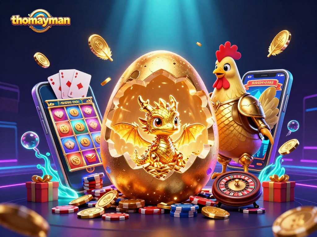Spin to win with thomayman! Enjoy colorful slot games and golden dragon surprises.