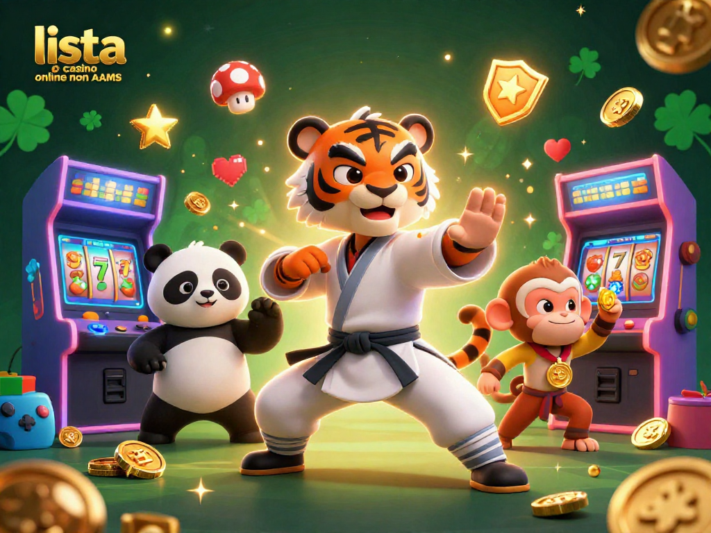Vivi l'esperienza della lista casino online non AAMS con un'intensa illustrazione 3D di un maestro tigre che lotta tra gli elementi del casinò.