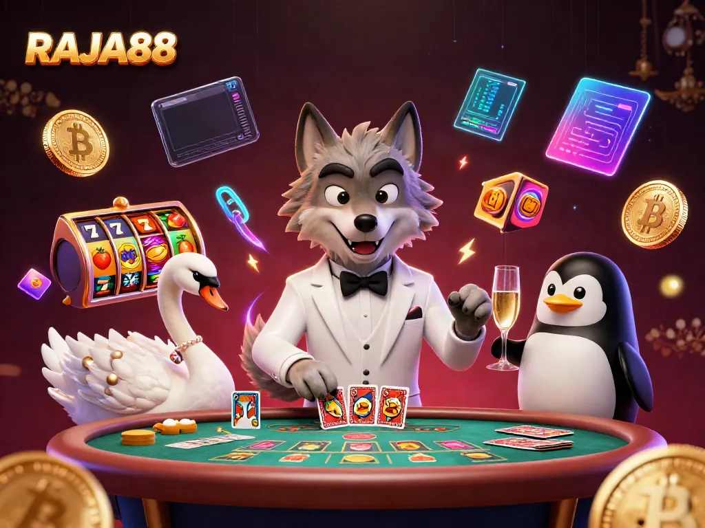RAJA88 mengalirkan slot terbaru dengan karakter kartun 3D dalam suasana mewah dan energik.