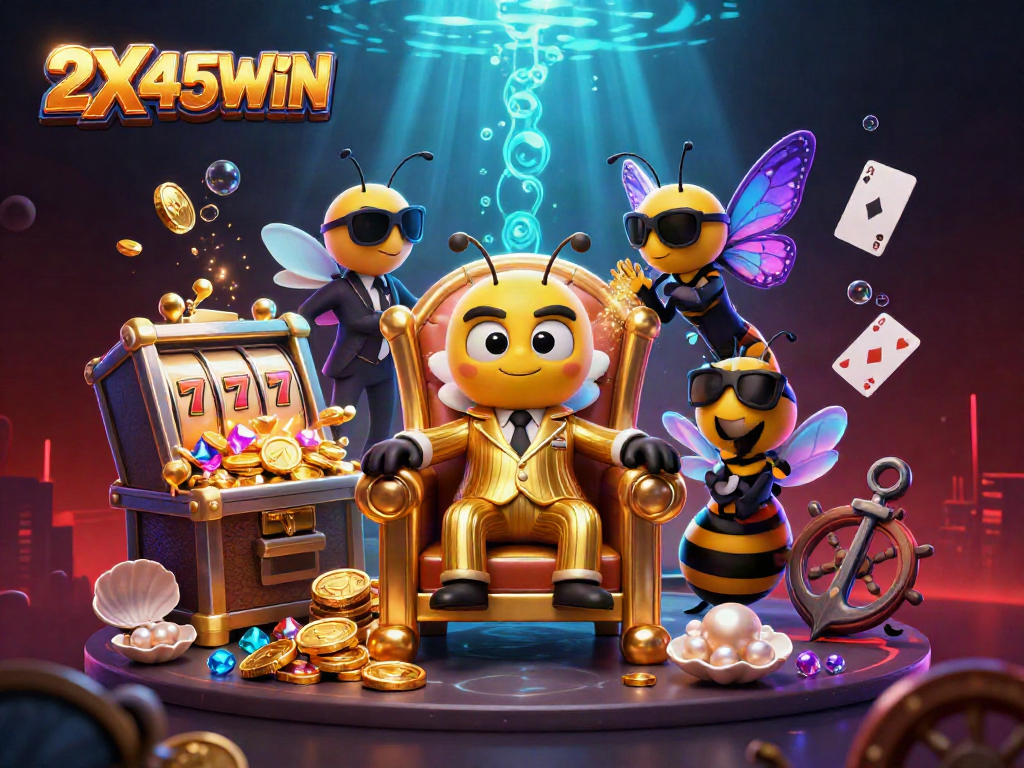 2X45WIN menampilkan mesin slot penuh dengan peluang kemenangan tinggi dalam ilustrasi 3D menarik.