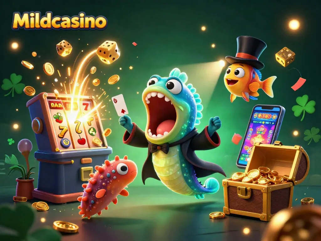 Mildcasino showcases vibrant slots action with a magical deep-sea theme, engaging players in winning excitement.