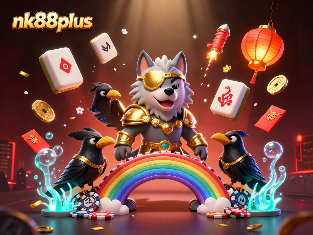 Experience thrilling gameplay at nk88plus with vibrant casino-themed illustrations.