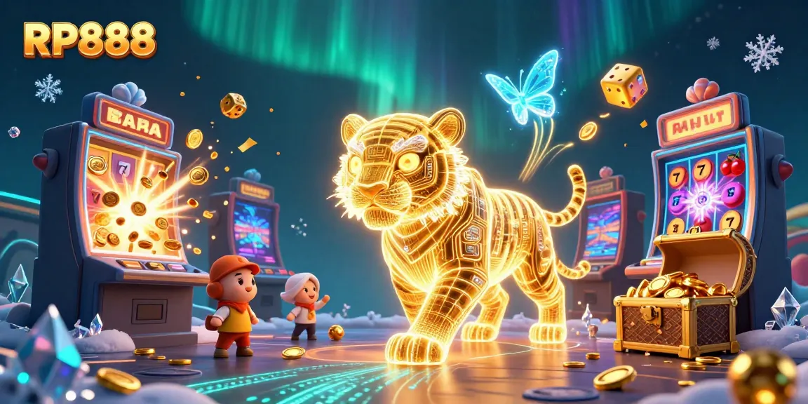 Experience the thrilling RP888 digital casino adventure with vibrant 3D characters and gaming elements.