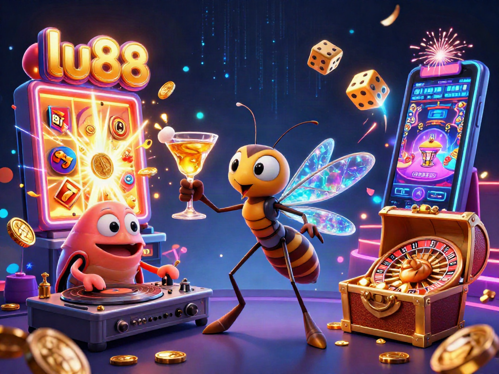 Experience thrilling casino action with lu88 through vibrant characters and dynamic game elements.