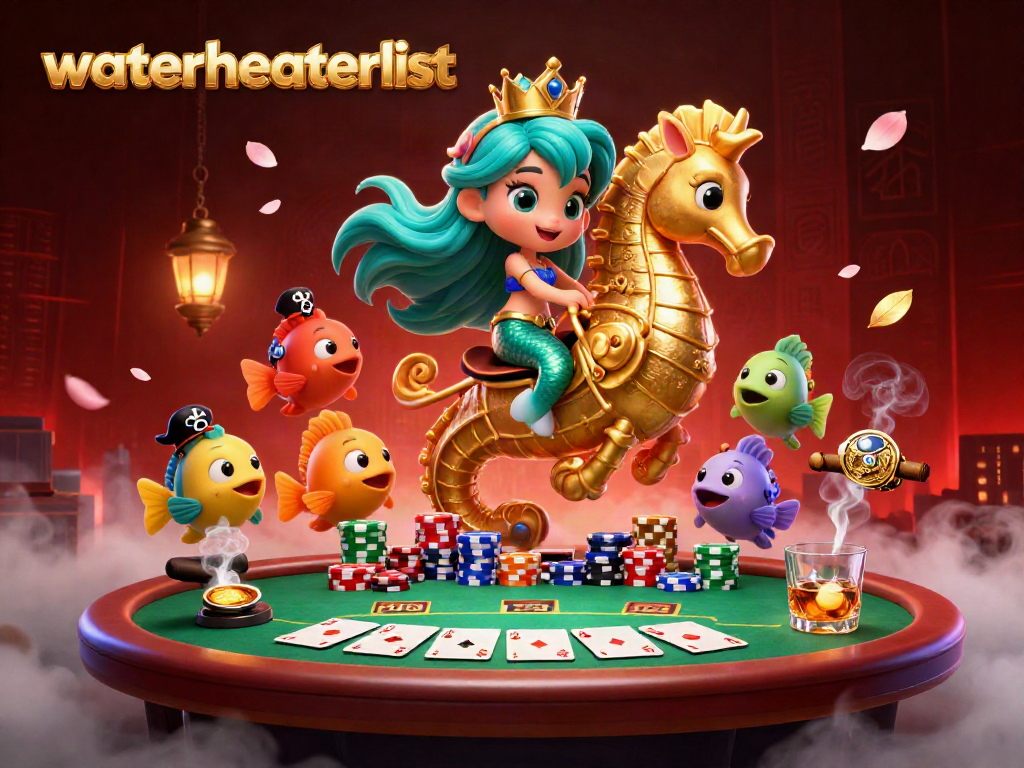 Immerse in the vibrant gameplay of waterheaterlist with a mermaid and sea-themed casino scene full of poker excitement.