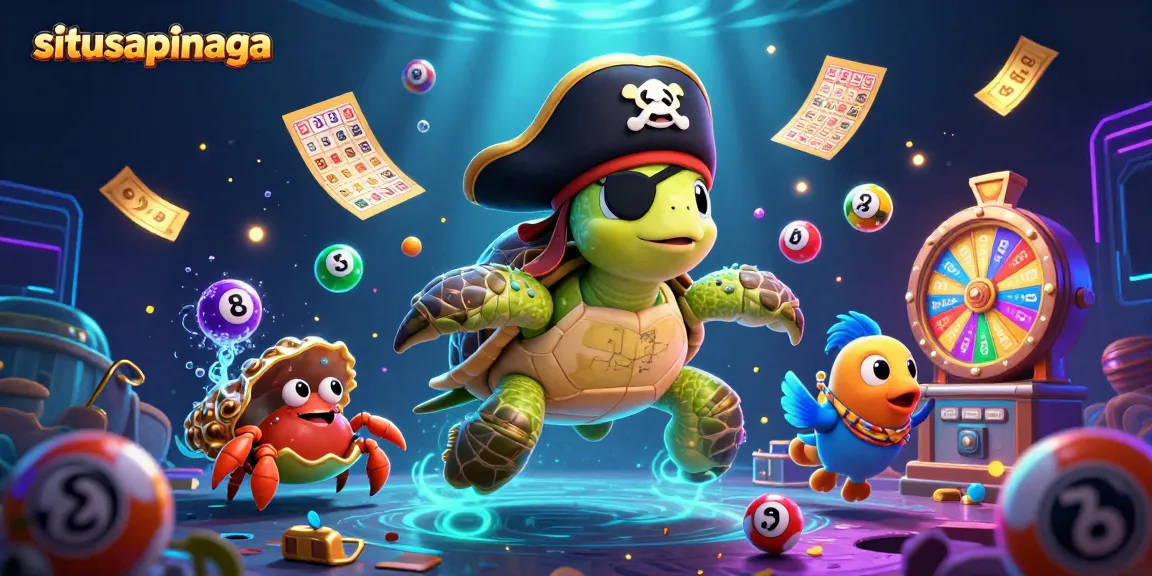 Engage with situsapinaga's gambling fun featuring dynamic lottery elements and colorful characters.