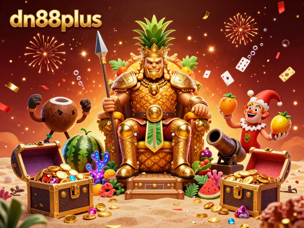 Experience thrilling gameplay at dn88plus with the golden pineapple king and exciting casino elements.