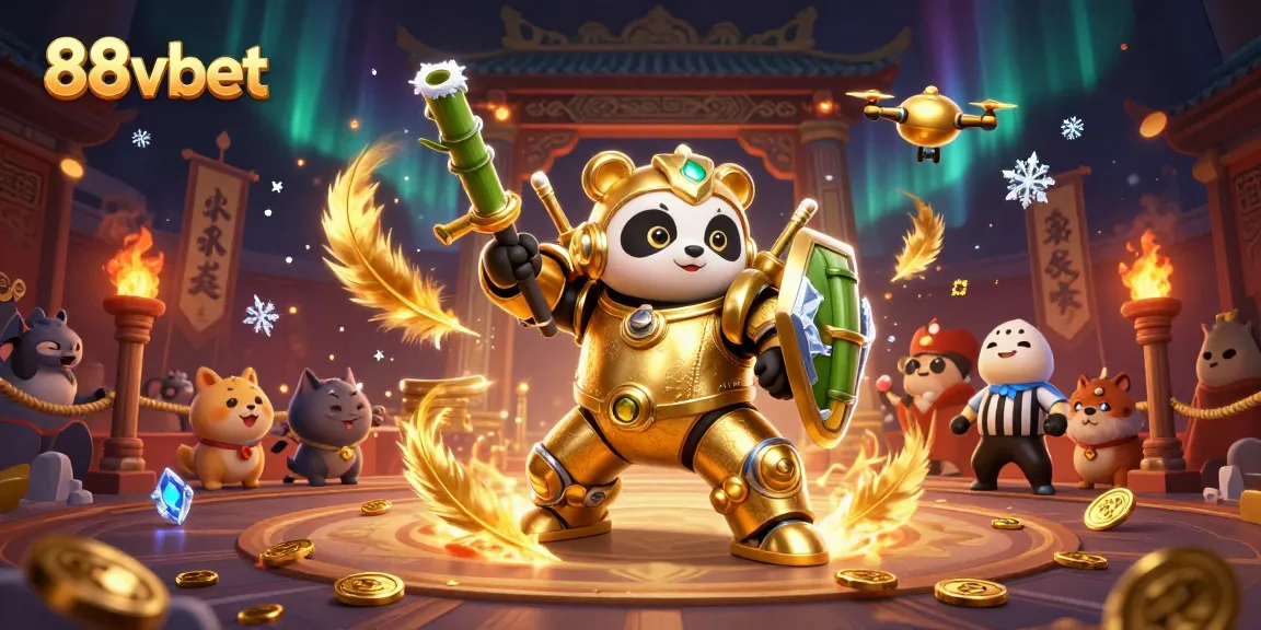 Experience high-energy battles in the 88vbet casino arena with action-packed mech-suit panda!