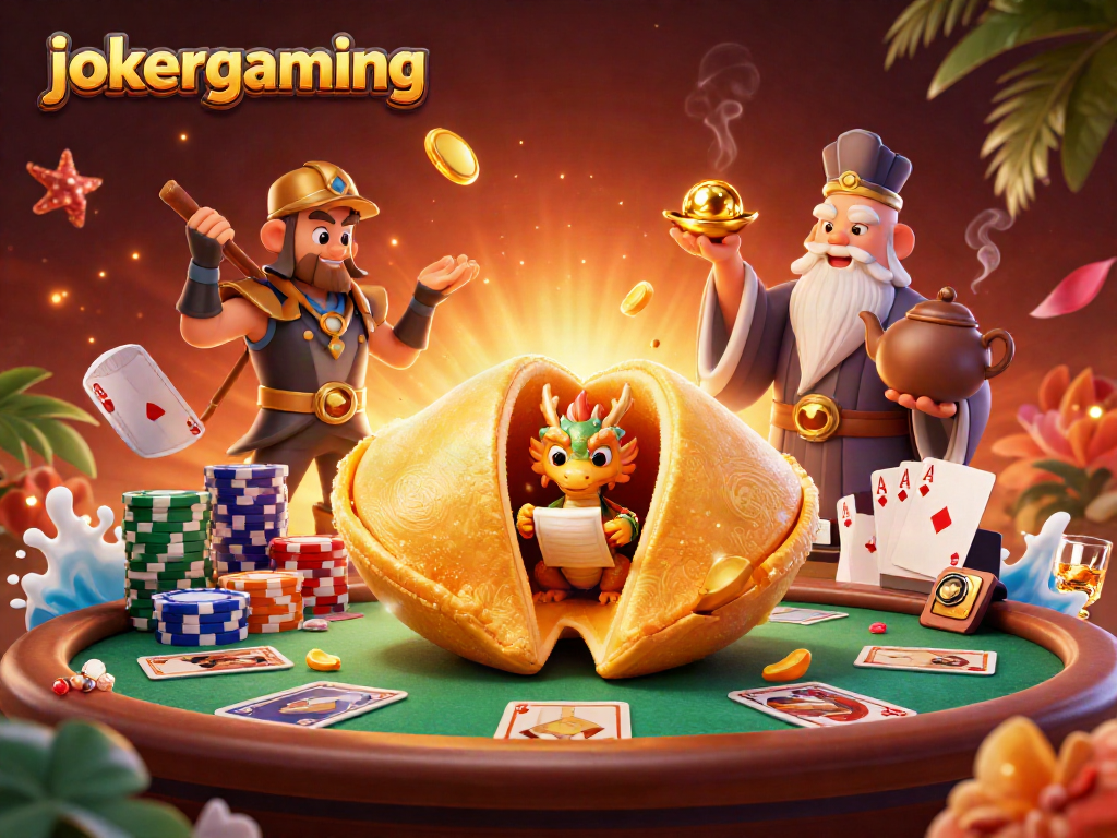 เล่น jokergaming กับคุกกี้สีทองยักษ์และมังกรผู้รอบรู้ในบรรยากาศคาสิโน