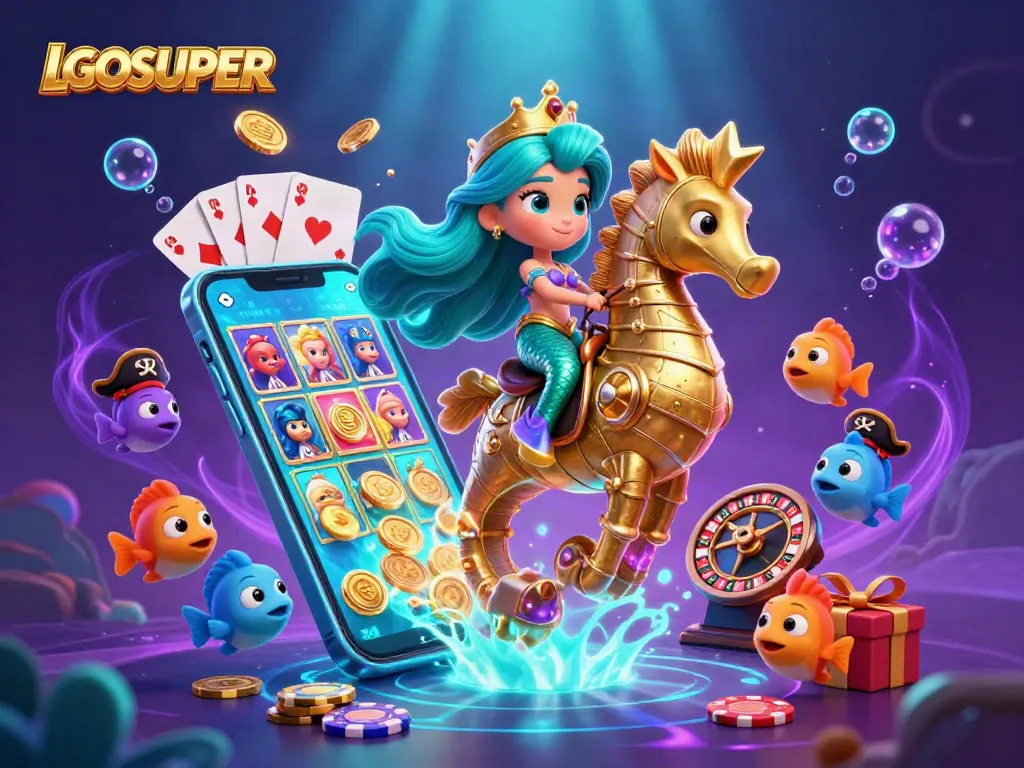 Experience thrilling gameplay with LGOSUPER through a vibrant underwater casino adventure.