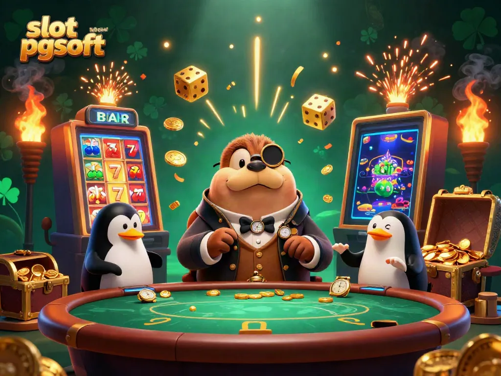 Experience the excitement of slot pgsoft with a walrus in a Victorian outfit at an underwater casino bursting with jackpots.