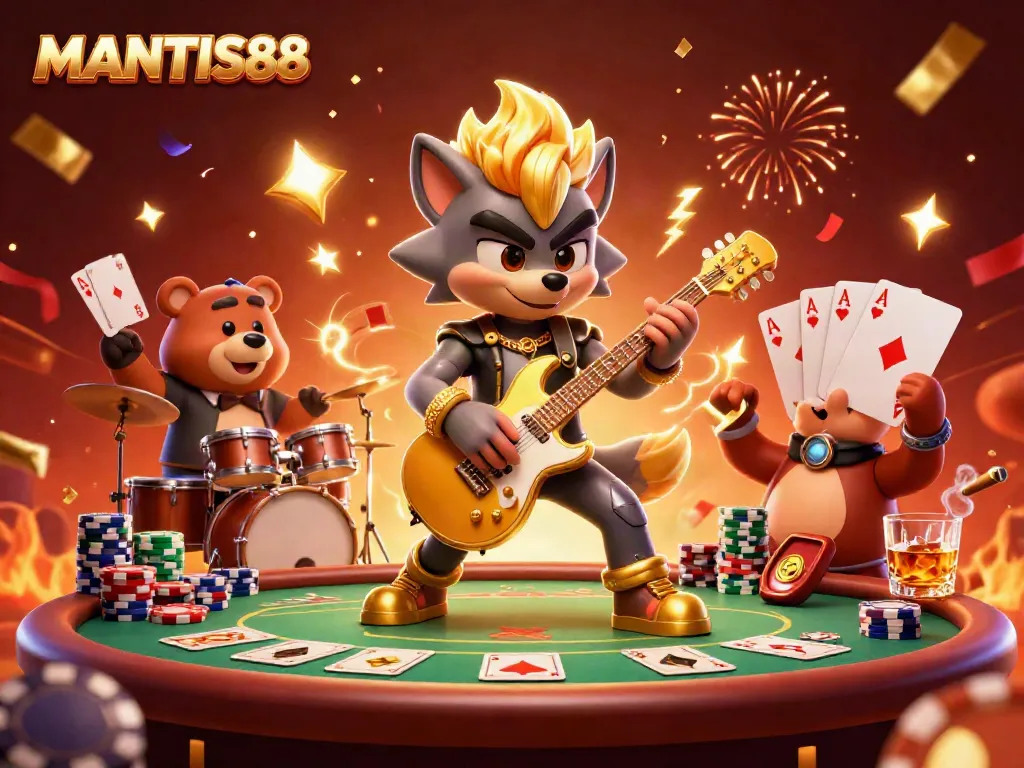 Experience the thrill of MANTIS88 with electrifying performances on a vibrant casino stage.