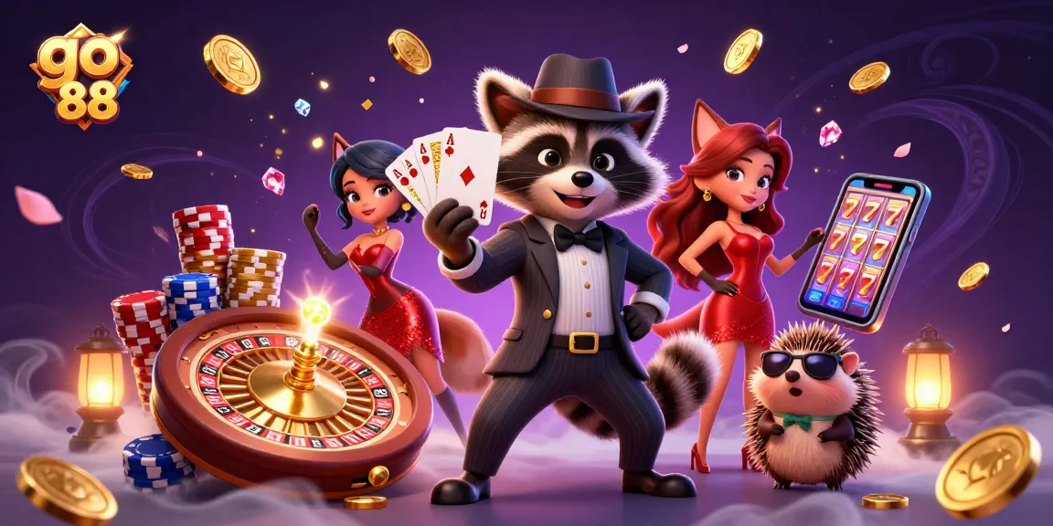 Experience the thrilling world of go 88 with charming characters and sparkling casino elements.